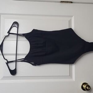 Women's open back lace bodysuit